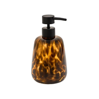 Product Marva Dispenser Σαπουνιού Γυάλινο Dotty 8.9x8.9x16.5cm 400ml Καφέ base image