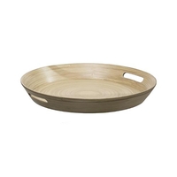 Product Five Simply Smart High-quality Round Bamboo Tray Natural 42cm base image