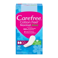 Product Carefree Normal Aloe Daily Liners Σερβιέτες Καθημερινής Χρήσης 30τμχ base image