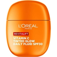 Product L'Oreal Paris Revitalift Vitamin C Tinted Glow Daily Fluid Αντηλιακή Κρέμα Προσώπου με Χρώμα SPF30 40ml base image
