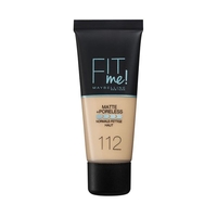 Product Maybelline Fit Me Matte & Poreless Foundation 30ml | Απόχρωση 112 Soft Beige base image