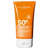 Product Clarins Sun Care Body Cream UVA/UVB SPF50 Αντηλιακή Κρέμα Σώματος Υψηλής Προστασίας 150ml base image