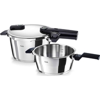 Product Fissler Σετ Χύτρας Ταχύτητας & Τηγανιού Ανοξείδωτο Vitaquick Elemental 4.5L & 2.5L Sage Green base image