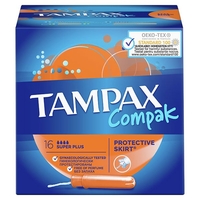 Product Tampax Compak Super Plus Με Απλικατέρ Για Προστασία & Διακριτικότητα 16τμχ base image