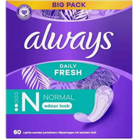 Product Always Dailies Fresh & Protect Normal Pads - 60pcs base image