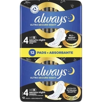 Product Always Σερβιέτες Ultra Secure Night Size 4 - 12τμχ base image