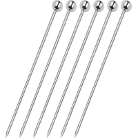 Product Cilio Stainless Steel Cocktail Sticks Set 6Pcs 10.5 cm Silver base image