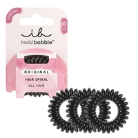 Product Invisibobble Original True Black Original Spiral Λαστιχάκι Μαύρο Χωρίς Σημάδια 3τμχ base image