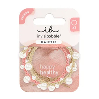 Product Invisibobble Hairtie Princess Pearl Hair Tie Ελαστικό Λαστιχάκι Με Διακοσμητικό 3τμχ base image