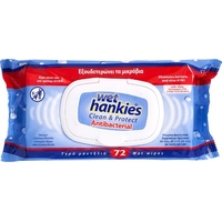 Product Wet Hankies Antibacterial Wet Hand Wipes, 72 count base image