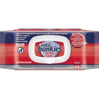 Product Wet Hankies Extra Safe Αντιβακτηριδιακά Μαντηλάκια 63τμχ base image
