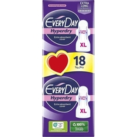 Product Every Day Ultra Plus Extra Long Sensitive Σερβιέτες με Φτερά Economy 18τμχ base image
