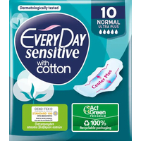 Product Every Day Ultra Plus Normal Sensitive Sanitary Napkins 10-pack base image