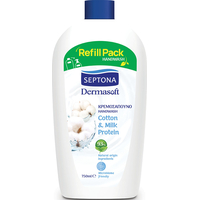 Product Septona Dermasoft Cotton & Milk Protein Ανταλλακτικό Υγρό Κρεμοσάπουνο 750ml base image