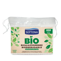 Product Septona Βιοδιασπώμενες Μπατονέτες 100% Βαμβακερές 200τμχ base image