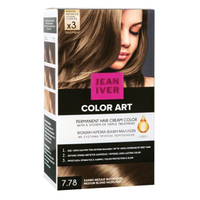 Product Jean Iver Βαφή Μαλλιών Color Kit No 7.78 Ξανθό Μεσαίο Φουντουκί 50ml & Οξυζενέ 50ml & Σαμπουάν 15ml & Γάντια base image