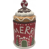 Product Merry Christmas Ceramic Jar With Lid Βάζο Με Καπάκι Κεραμικό 15x15x27cm base image