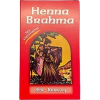 Product Henna Brahma Powder Temporary Hair Dye Without Ammonia Red 80gr base image