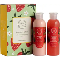 Product Fresh Line Spring Gift Set Strawberry & Milk Shower Gel 200ml + Strawberry & Milk Body Lotion 200ml base image