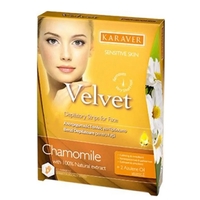 Product Karaver Velvet Sensitive Body Αποτριχωτικές Ταινίες Σώματος με Χαμομήλι 20τμχ base image