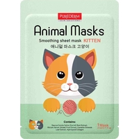 Product Purederm Animal Mask Kitten Smoothing Sheet Mask Μάσκα Προσώπου Για Λείανση 21ml base image