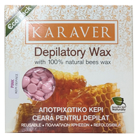 Product Karaver Καυτό Αποτριχωτικό Κερί 250gr Μαργαριτάρια | Απόχρωση Ροζ base image