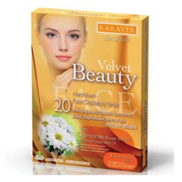 Product Karaver Velvet Sensitive Body Αποτριχωτικές Ταινίες Προσώπου Χαμομήλι 20τμχ base image