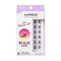Product KISS Impress Press-On Lash Extensions MuLipack 12 Units | Απόχρωση 09 Edgy Wispy base image