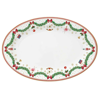 Product Easy Life Magie Noel Oval Porcelain Plate 35x23.5cm base image