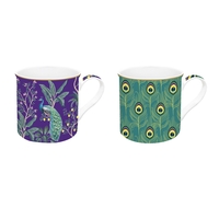 Product Κούπες Σετ 2 Τεμαχίων Imperial Peacock 300ml Πορσελάνη σε Κουτί Δώρου base image