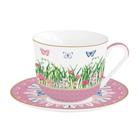 Product Φλιτζάνι και Πιατάκι Πρωινού Spring Parade 400ml Πορσελάνη σε Κουτί Δώρου base image