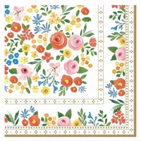 Product Easy Life Χαρτοπετσέτες με Πολύχρωμα Λουλούδια σε Boho Στυλ 33x33cm 20τμχ base image