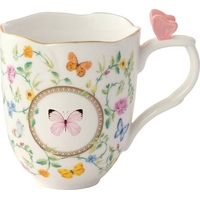 Product R2S Porcelain Mug Dancing Butterflies 350ml 350ml White base image
