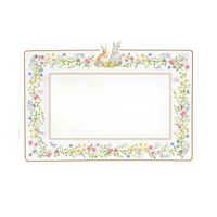Product Easy Life Happy Easter Porcelain Platter 36x24cm White base image