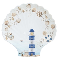 Product Easy Life Blue Lighthouse Πιάτο 28x27cm base image