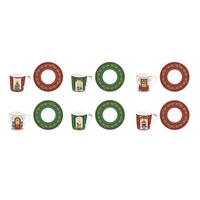 Product Easy Life Festive Avenue Σετ Φλιτζανιών Καφέ Πορσελάνης 6τμχ 100ml base image