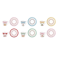 Product Easy Life Sweet Christmas Set of Porcelain Coffee Cups 6pcs 100ml base image