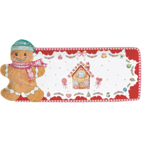 Product Easy Life Sweet Christmas Πιατέλα Πορσελάνης 36x16cm base image