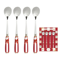 Product Easy Life Christmas Gift Σετ 4 Τεμαχίων Κουταλάκι Γλυκού Ανοξείδωτο & Κεραμικό base image