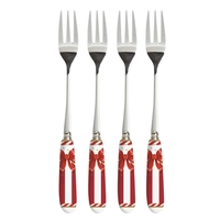 Product Easy Life Christmas Tale Σετ 4 Τεμαχίων Πηρουνάκι Γλυκού Με Λαβή Πορσελάνη base image