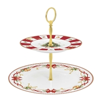 Product Easy Life Christmas Tale Διώροφη Τουρτιέρα Πορσελάνης 27/19cm base image