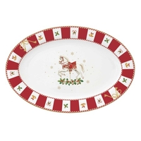 Product Easy Life Christmas Tale Οβάλ Πιατέλα Πορσελάνης 35x23.5cm base image