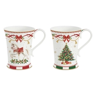 Product Easy Life Christmas Tale Porcelain Mug Set 2pcs 300ml base image