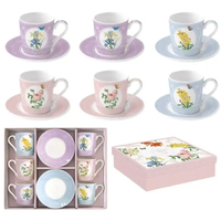 Product Easy Life Σετ 6 Τεμάχια Φλιτζάνια Espresso Πορσελάνης Coffee Mania Royal Blossom 100ml Πολύχρωμο base image