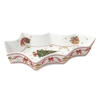 Product Easy Life Christmas Tale Πιατέλα Δέντρο Πορσελάνης 21.5x28.5cm base image