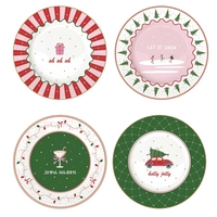 Product Easy Life Christmas Twist Σετ Πιάτων Γλυκού Πορσελάνης 4τμχ 19.5cm base image