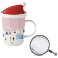 Product Easy Life Christmas Twist Κούπα Με Καπάκι & Σουρωτήρα 350ml base image