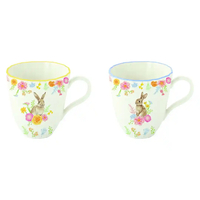 Product Easy Life 2-Piece Set of Très Jolie Porcelain Mugs 12x8x10cm 320ml Multicolored base image