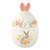 Product Easy Life Porcelain Easter Egg Vase Très Jolie 11x18cm White-Multicolored base image