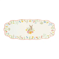 Product Easy Life Très Jolie Rectangular Porcelain Platter 37x15cm Multicolored base image